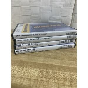 4 Blockbuster Video Rental DVD Cases w/Van Helsing Open Range 5th Element…